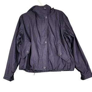 Ines de la Fressange Paris Uniqlo Women's Jacket Hooded Button Front‎ Coat